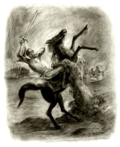 Jonathan Strange animates the mud at Waterloo to pull men from their horses.