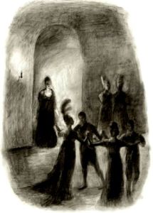 Jonathan Strange dances with a fairy woman at Lost Hope.