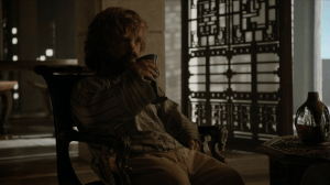 Tyrion's posture is atrocious.