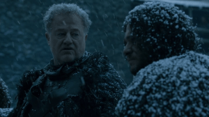 Ser Alliser will do his job, but he's not going to pretend to like it.