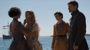 Oh, Ellaria. I honestly don't see how no one guessed what you were up to, but okay.