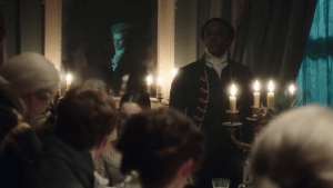 Stephen Black at Lady Pole's dinner party.